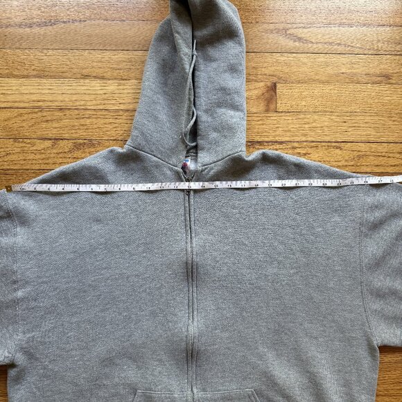 Vintage Russell Athletic Zip Up Hoodie Gray Pullover Size XL Baggy - Picture 7 of 7